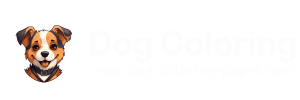 dog coloring pages 300100white