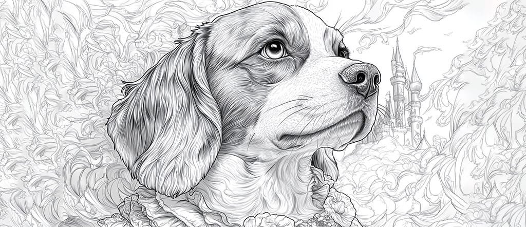 beagle-dog-coloring-pages looking up at the sky-116