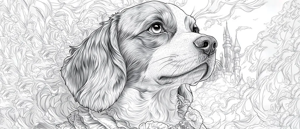 beagle-dog-coloring-pages looking up at the sky-116