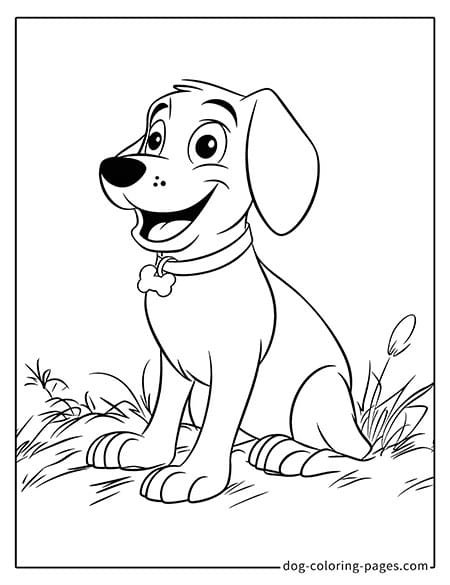 clifford the big red dog coloring pages crouching in the grass-02