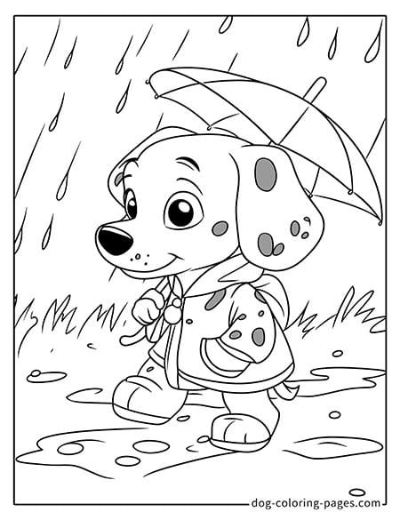 dalmatian dog coloring page-04