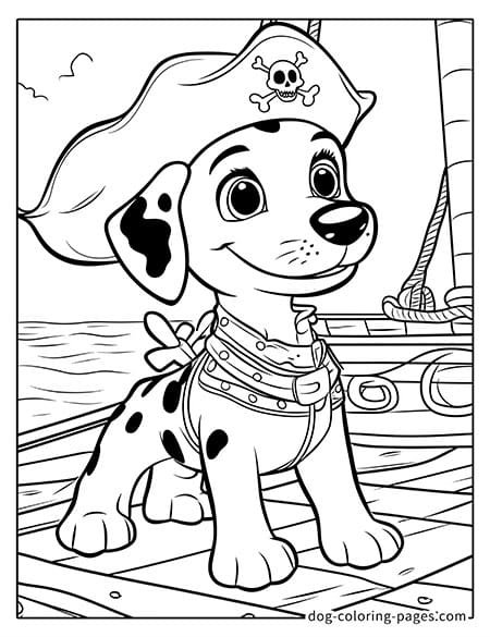 dalmatian dog coloring page-07