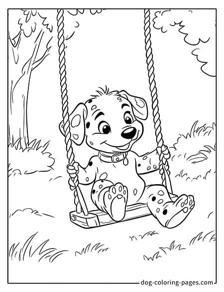 dalmatian dog coloring page-08