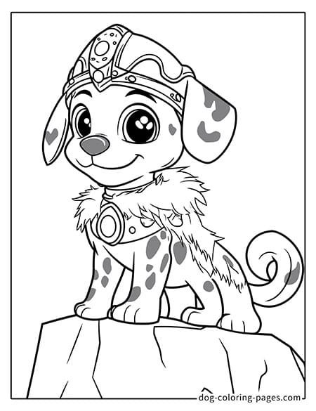 dalmatian dog coloring page-12