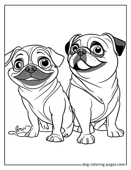 puppy dog pals coloring pages - with happy expressions-05