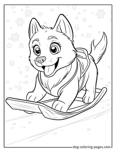 48 Fun and Free Husky Dog Coloring Pages for Kids: Unleash Their