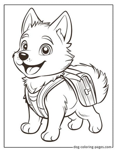 48 Fun and Free Husky Dog Coloring Pages for Kids: Unleash Their