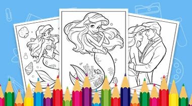 Princess ariel coloring pages