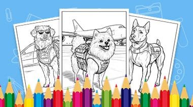 police dog coloring page 01